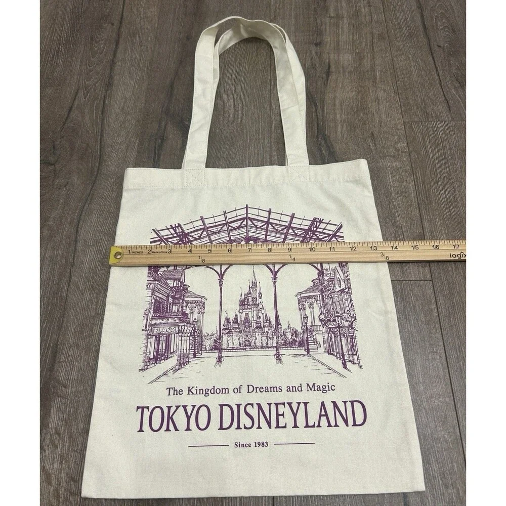 Tokyo Disneyland Tote Bag The Kingdom Of Dreams And Magic Disney Japan 13x16